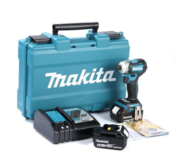 牧田/MAKITA DTD170無刷鋰電池充電式?jīng)_擊起子機(jī)多功能沖擊螺絲手電鉆螺絲批電改錐扳手 18V6.0Ah兩電一充